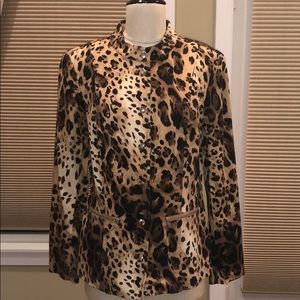 Andre Oliver Leopard Print Jacket